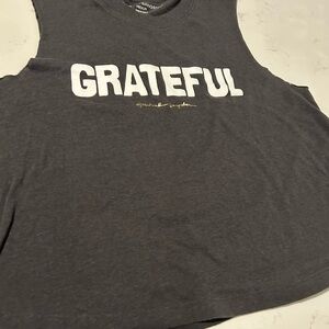 Gray Spiritual Gangster “Grateful” Women's Tank Top